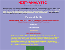 Tablet Screenshot of hist-analytic.com